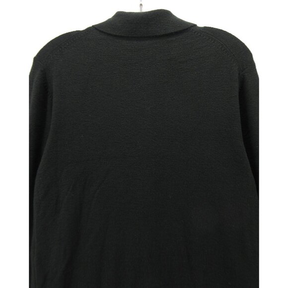 Kenneth Cole Sweater Small Cardigan Y2K Italian Mob Sopranos Minimal - Picture 7 of 9